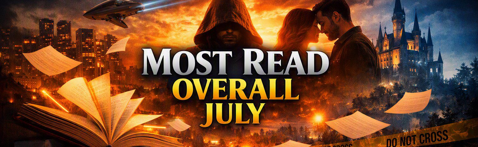 July 2026 most read short stories. Most read Thriller, Romance, Sci-Fi and Fantasy